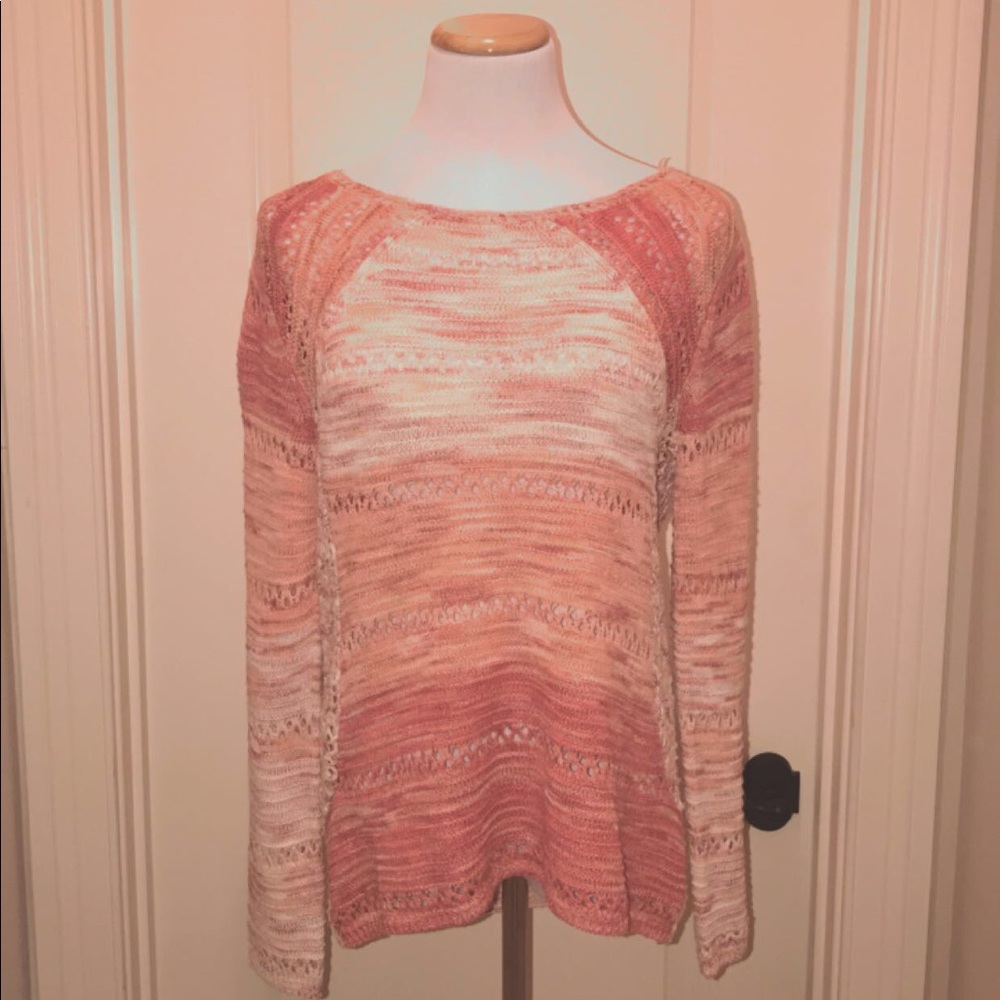 INC salmon color sweater